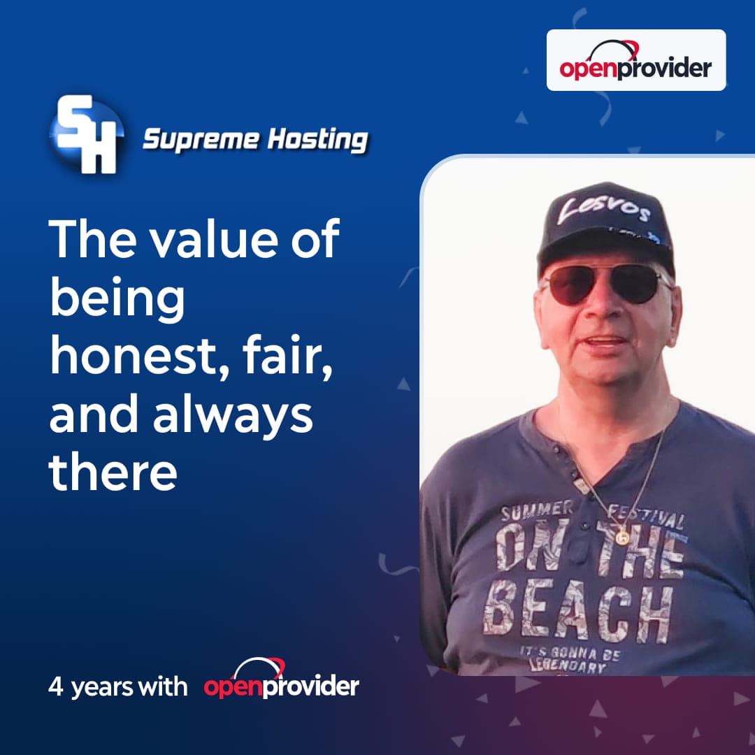 Openprovider Customer Recognition Program Supreme Hosting
