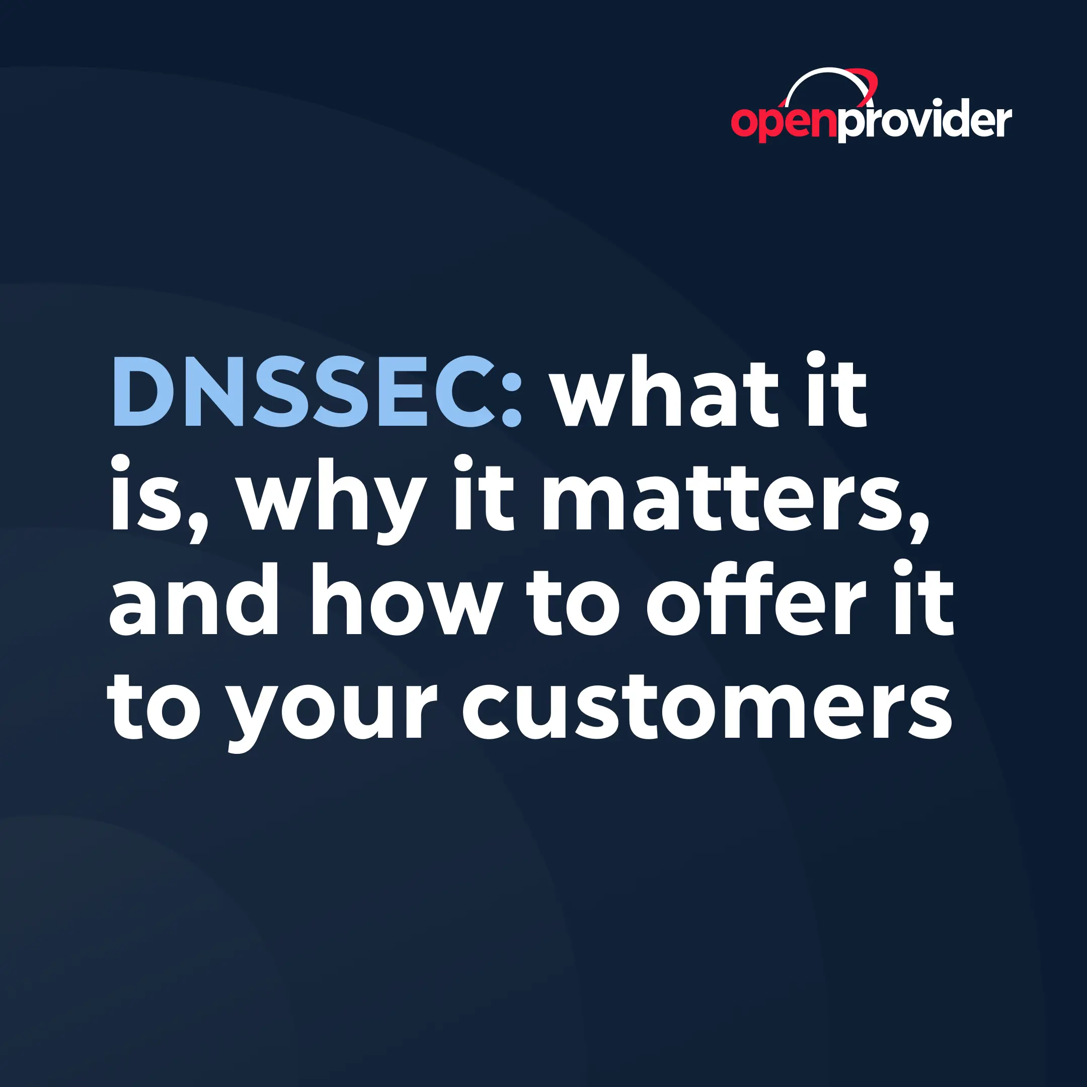 DNSSEC: What it is, why it matters, and how to offer it to your customers