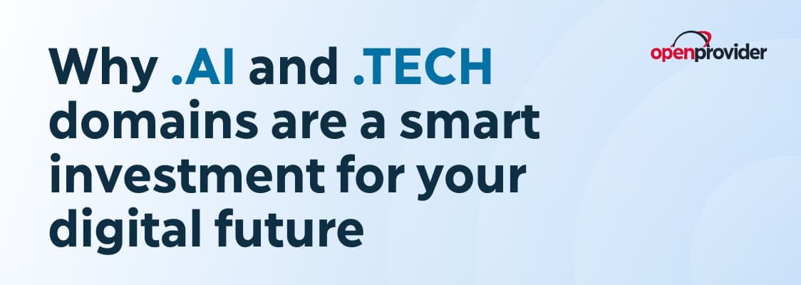 .ai and .tech domains cover image
