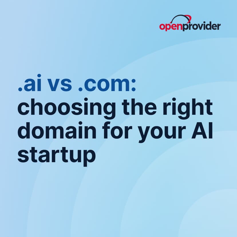 .ai vs .com choosing the right domain for your startup