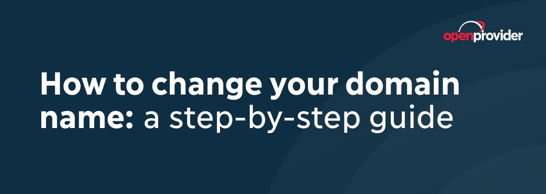 how to change domain name