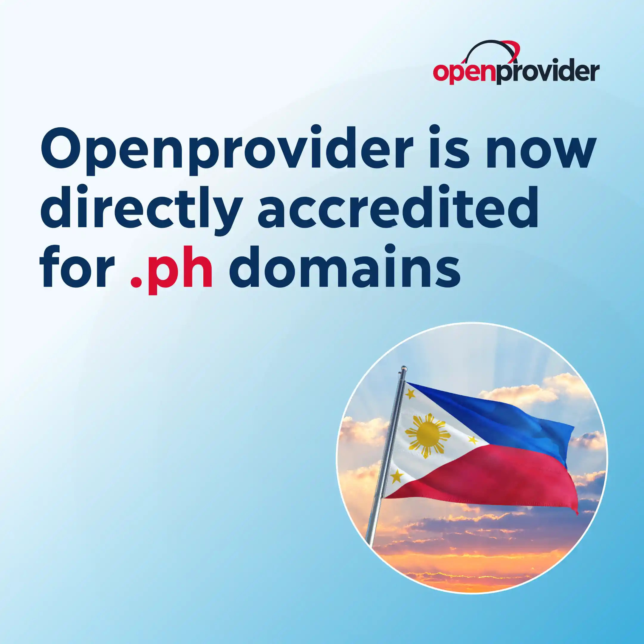 Openprovider is now directly accredited for .ph domains