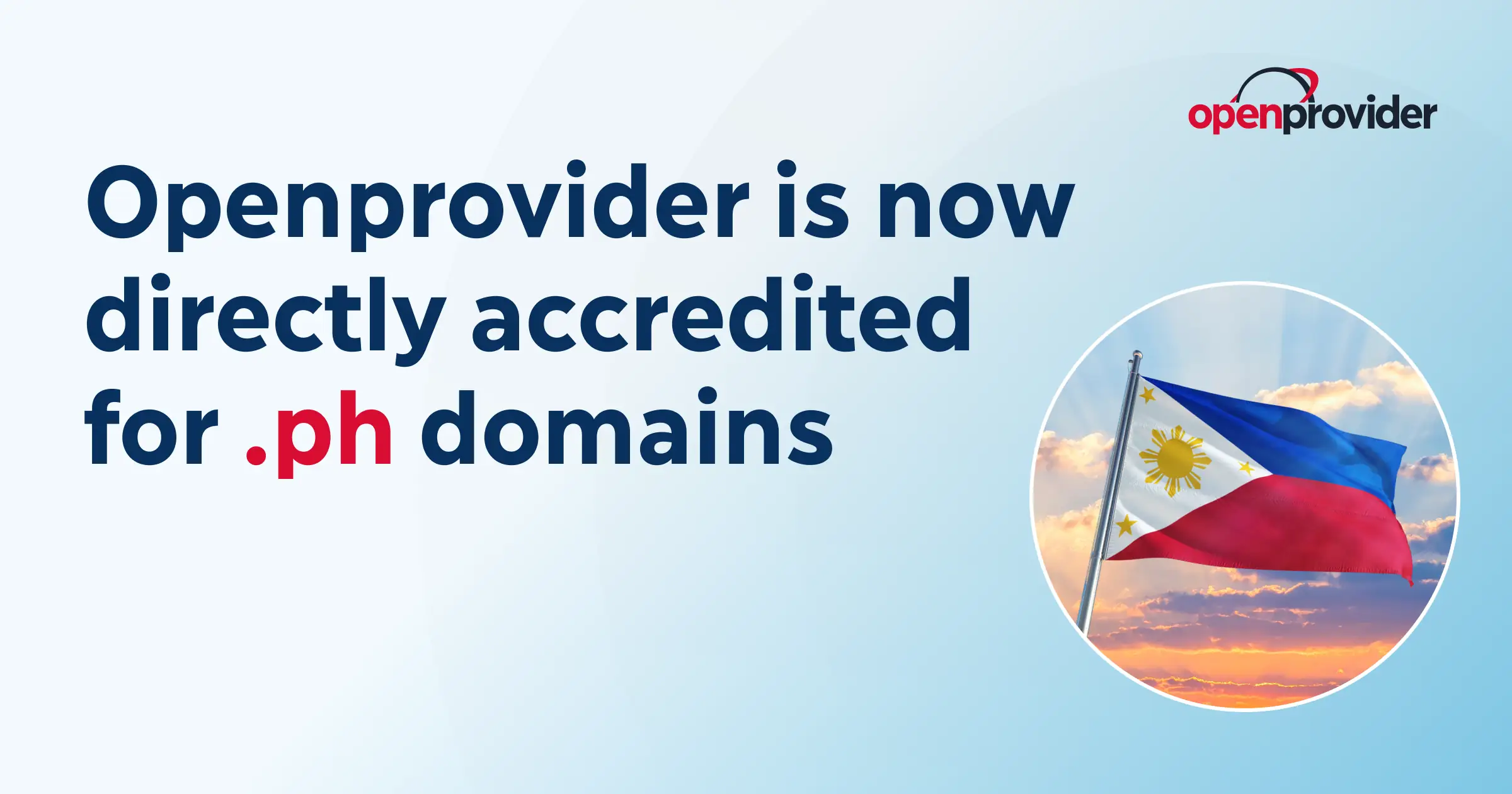 Openprovider is now directly accredited for .ph domains