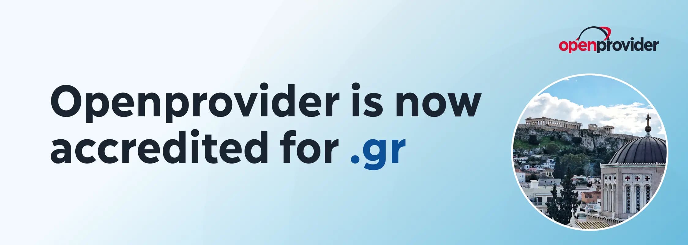 Openprovider is now an accredited .gr registrar!