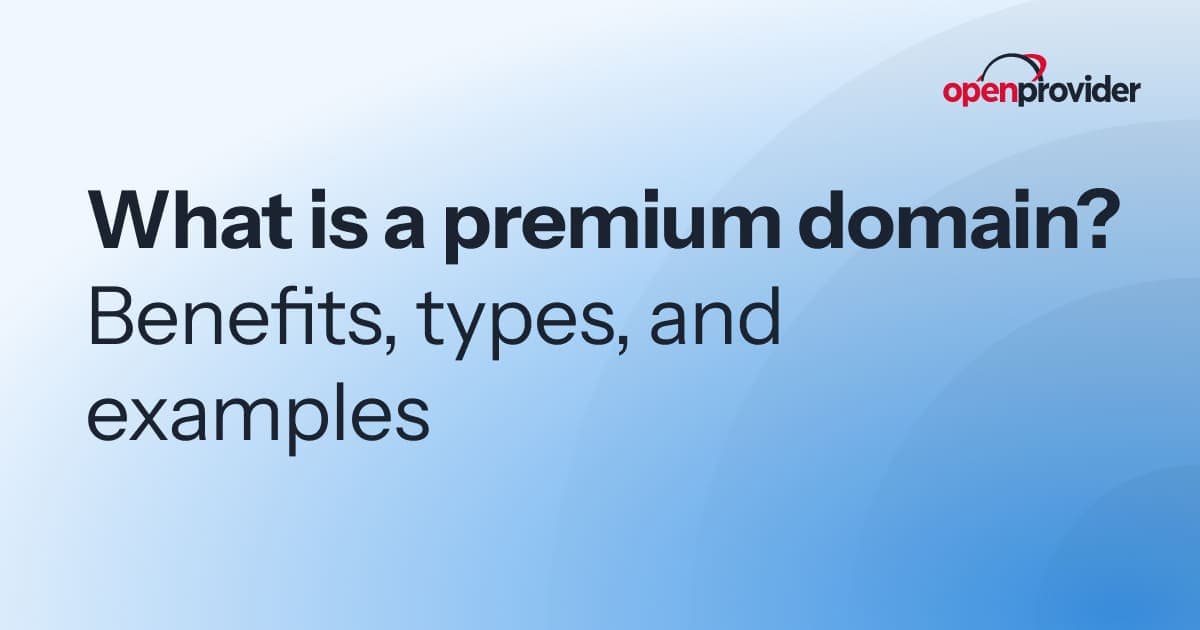 what is premium domain