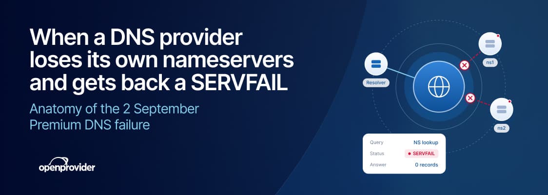 When a DNS provider loses its own nameservers and gets back a SERVFAIL