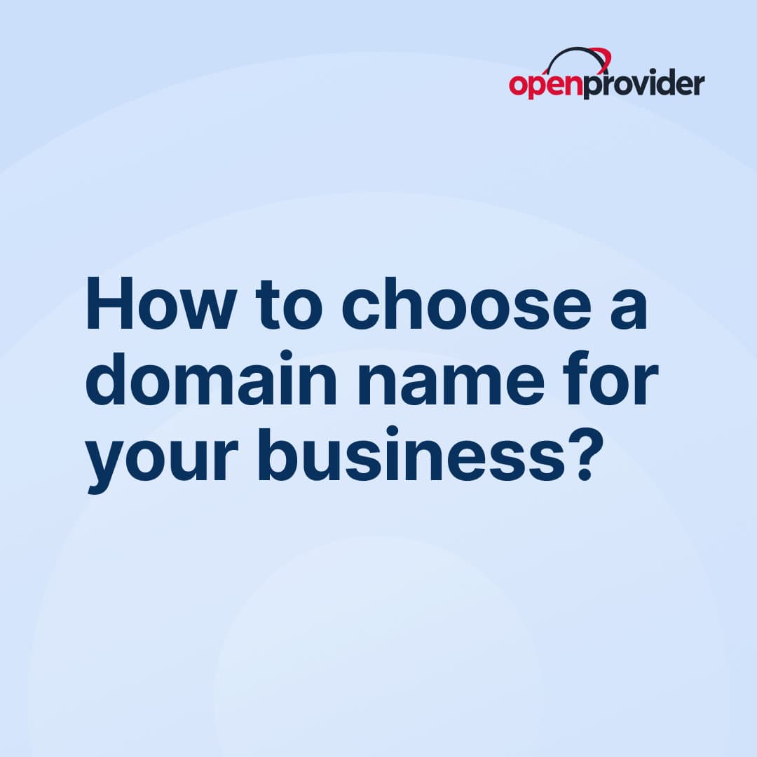 how to choose a domain name for your business