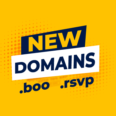 new domain extensions .boo and .rsvp