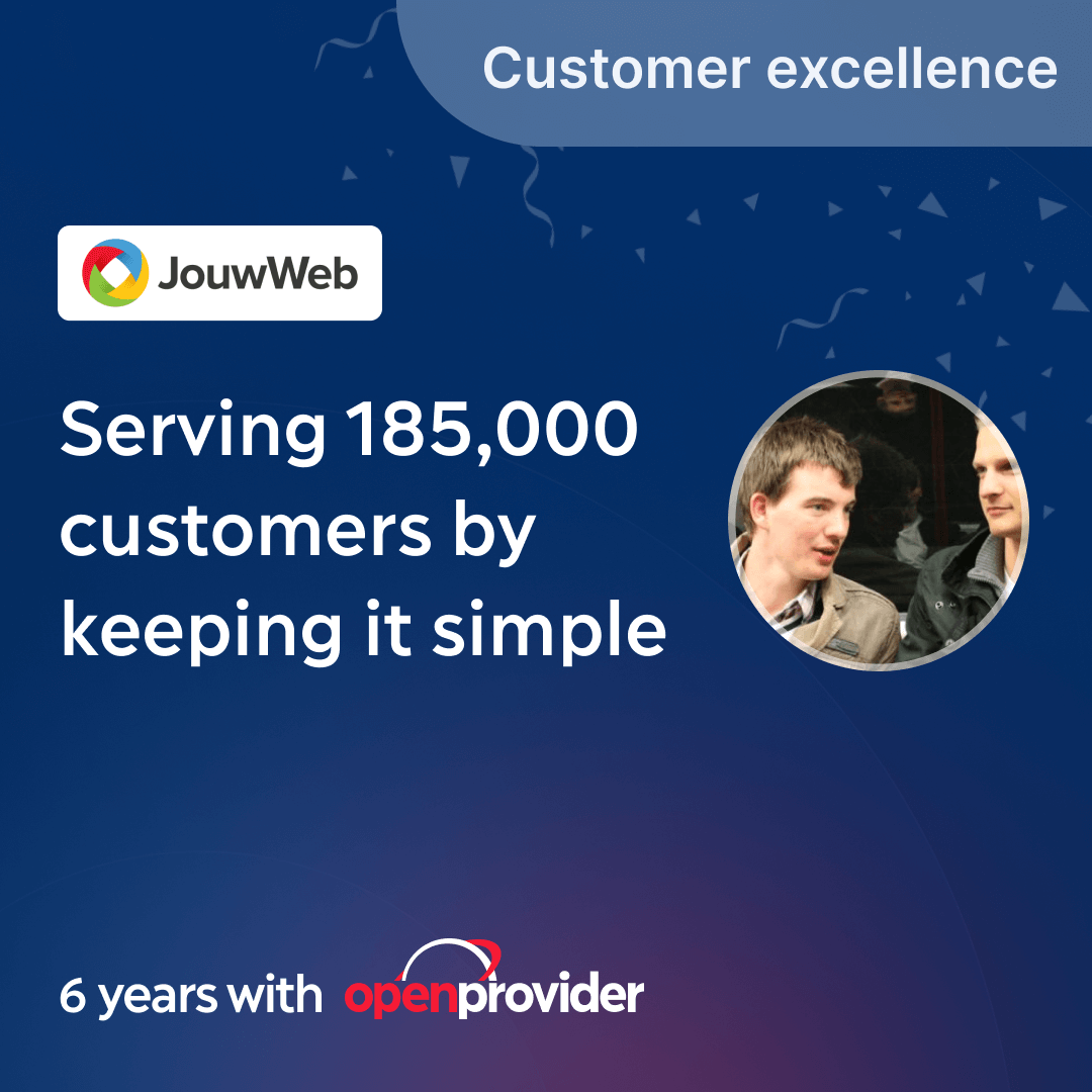 JouwWeb- Serving 185,000 customers by keeping it simple