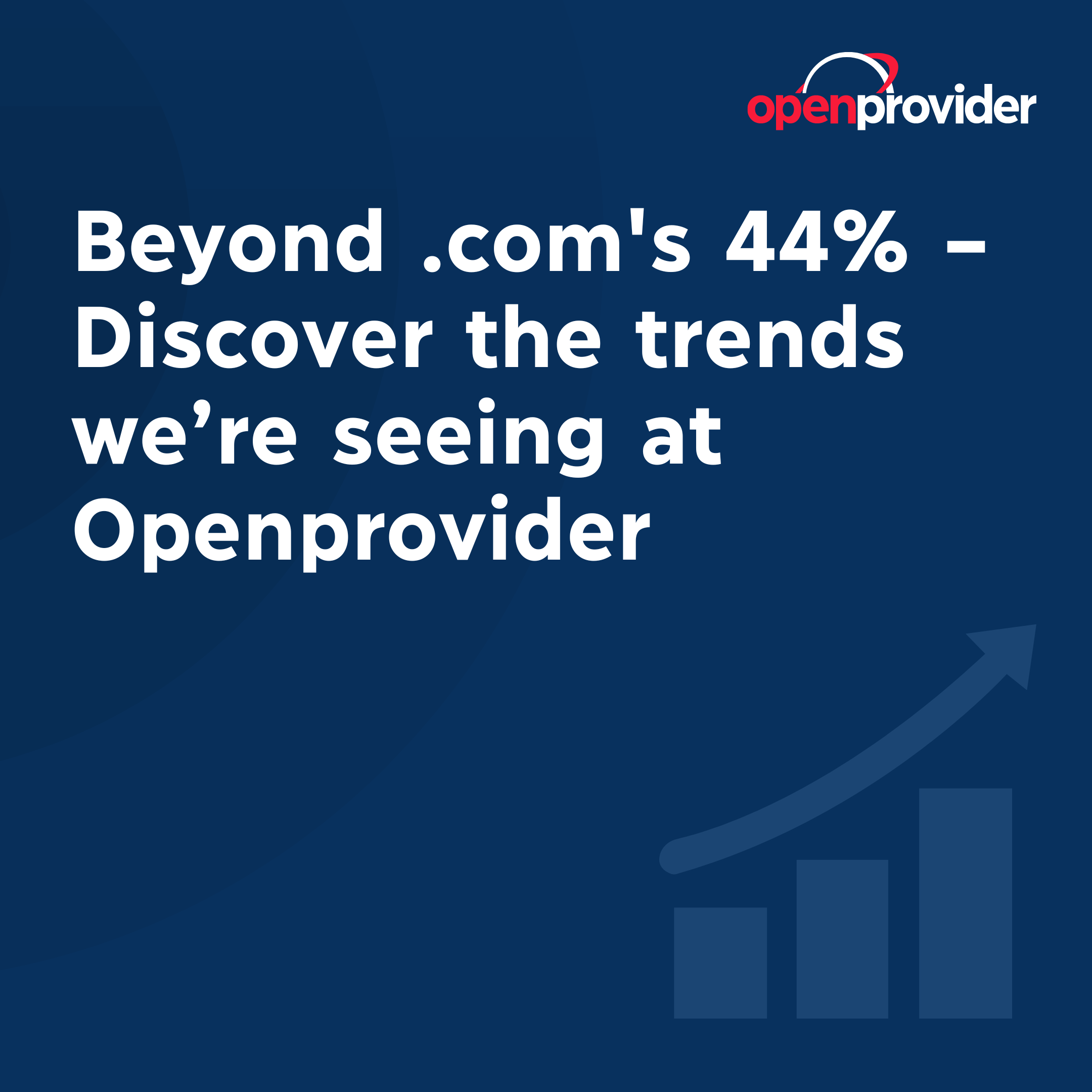 Domain trends: worldwide vs. at Openprovider