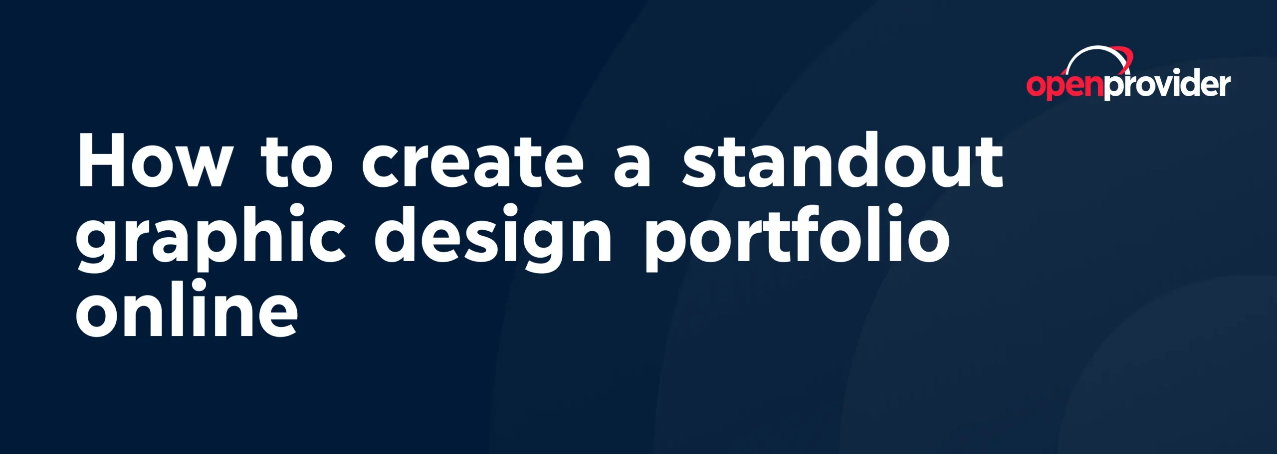 How to create a standout graphic design portfolio online