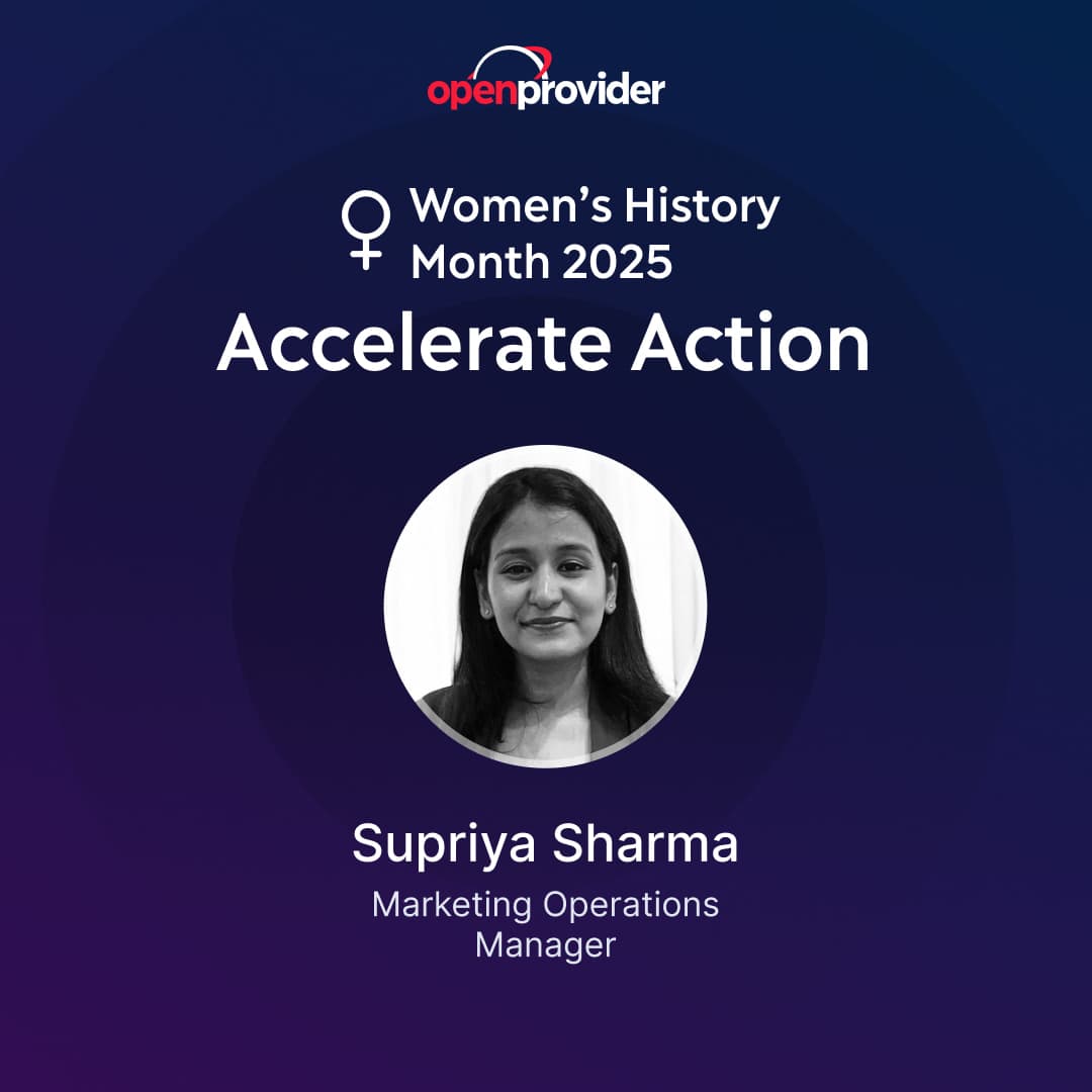 Women's History Month domains industry Openprovider