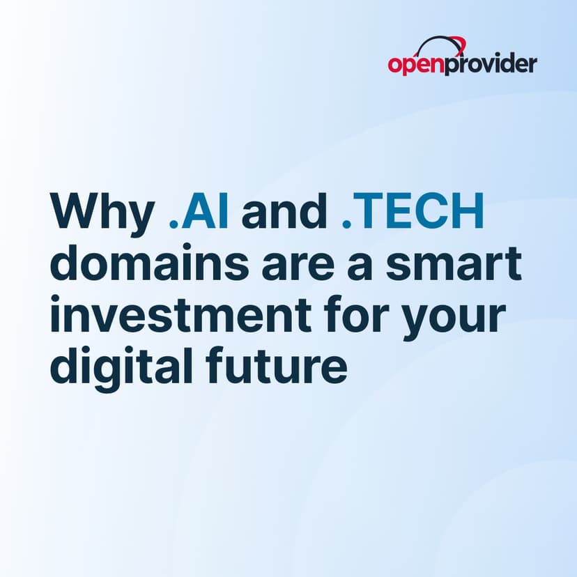 .AI and .TECH domains are a smart investment cover image