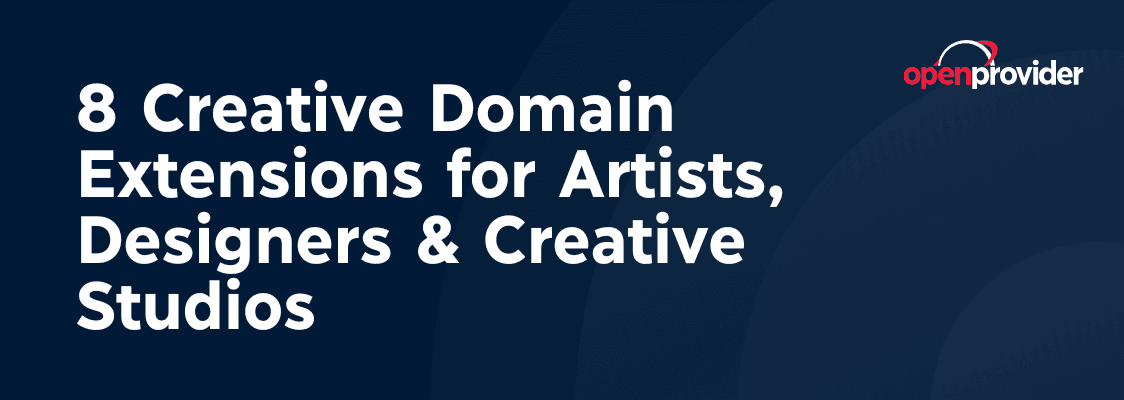 creative domain extensions for artists, designers and creative studios