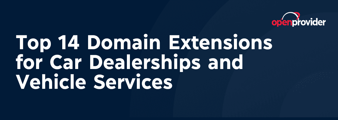 domain extensions for car dealerships and vehicle services