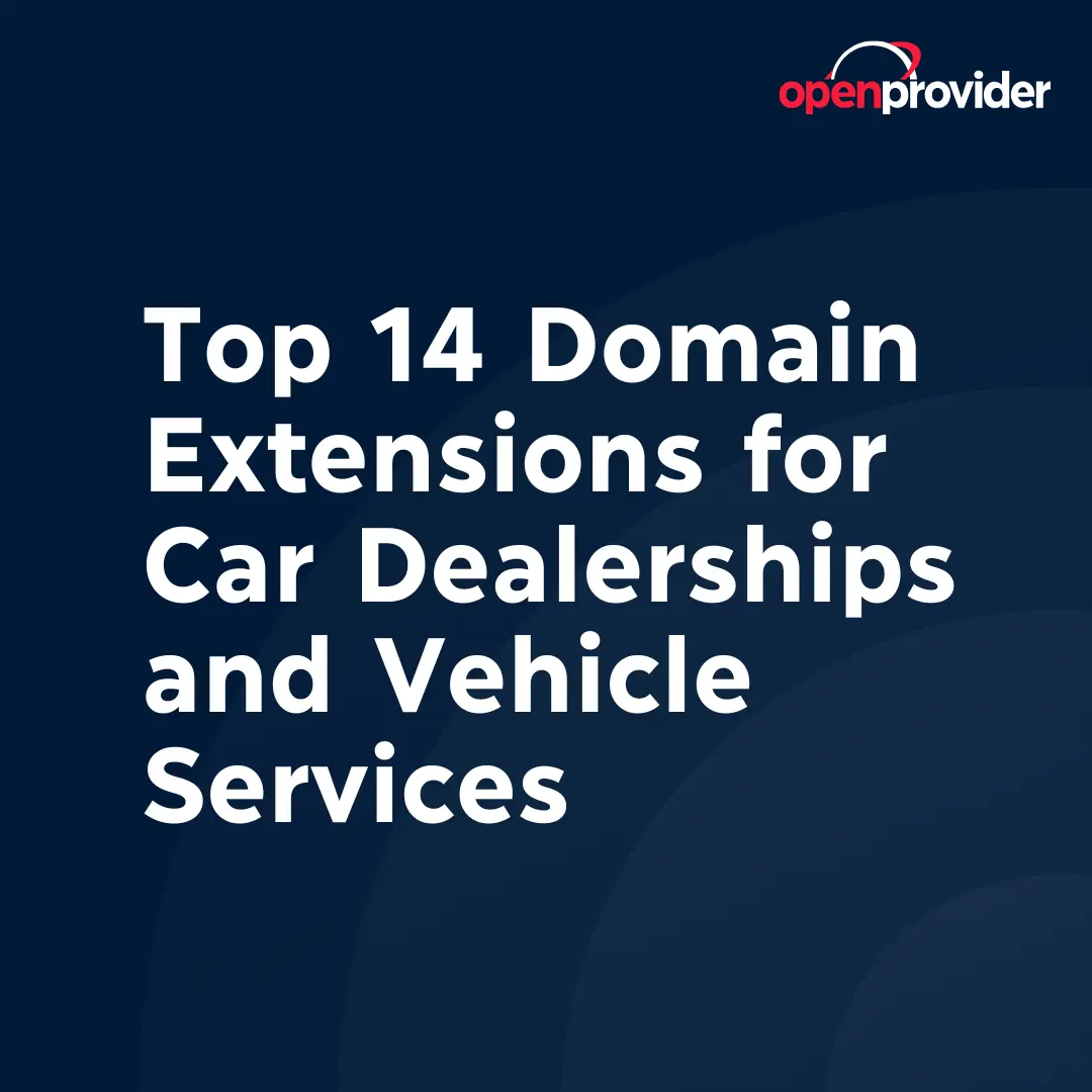domain extensions for car dealerships and vehicle services