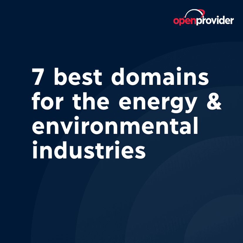 domains for the energy & environmental industries