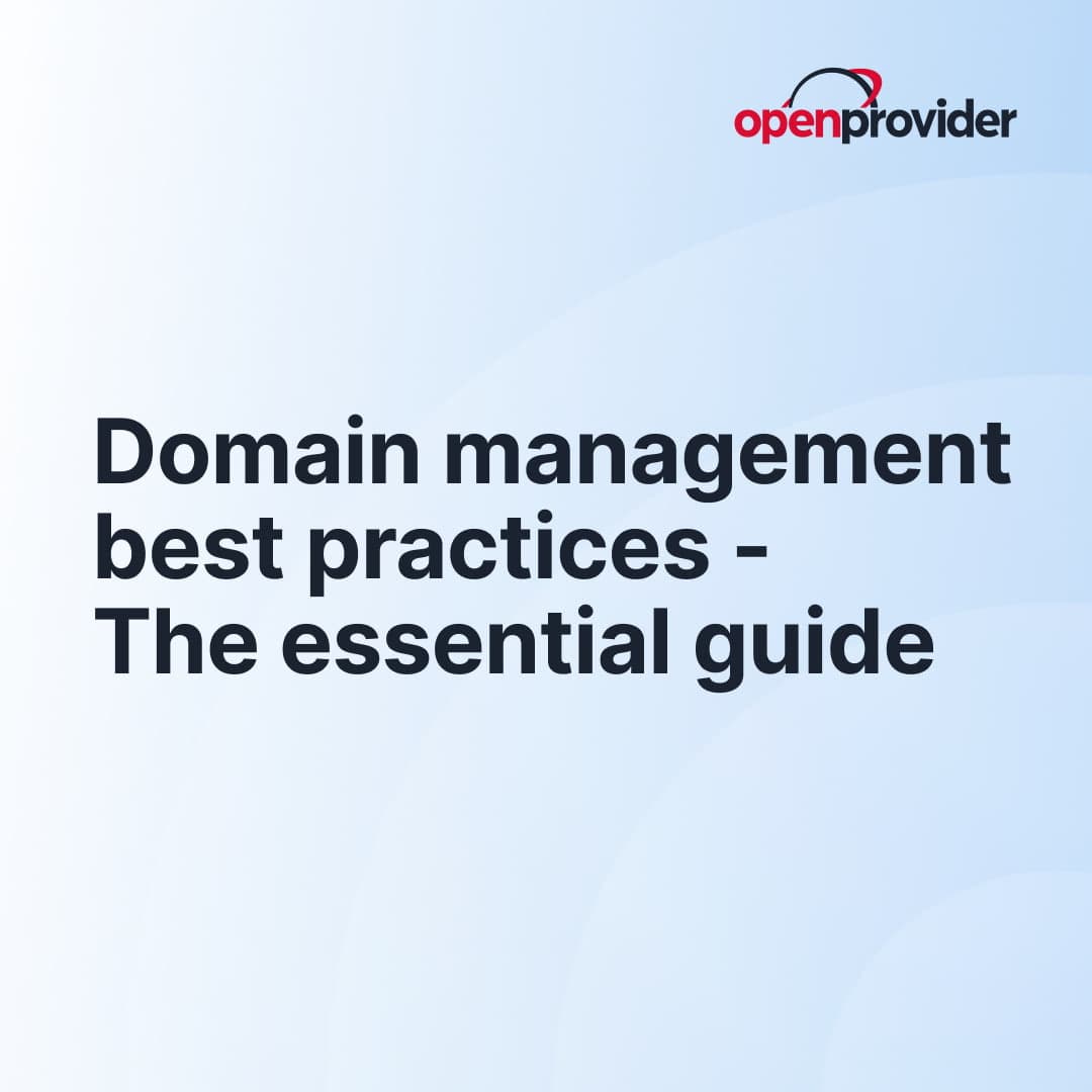 Domain management best practices