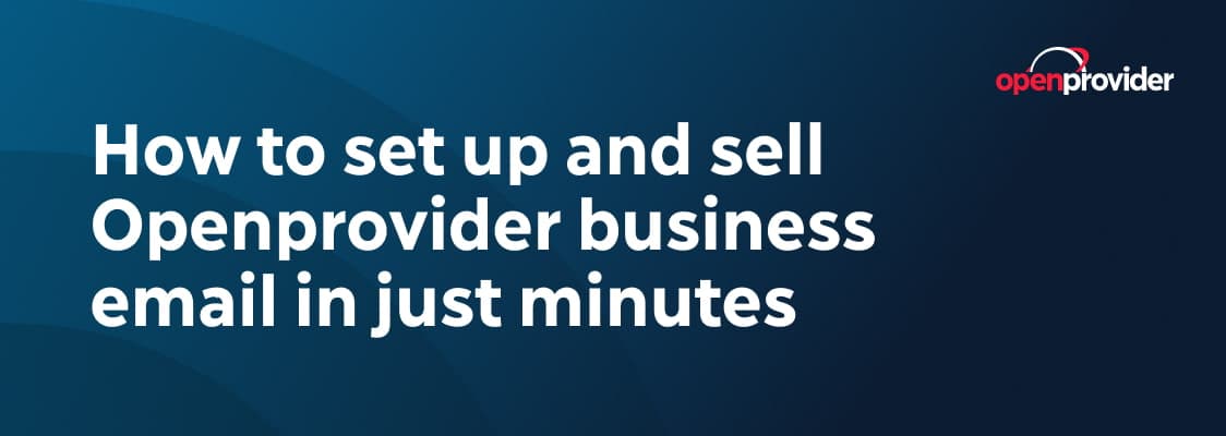 set up and sell business email