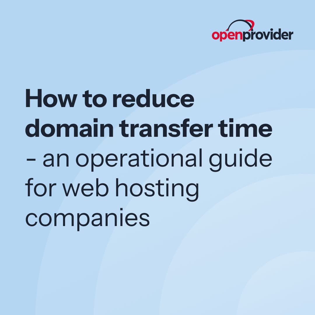 Reduce domain transfer time