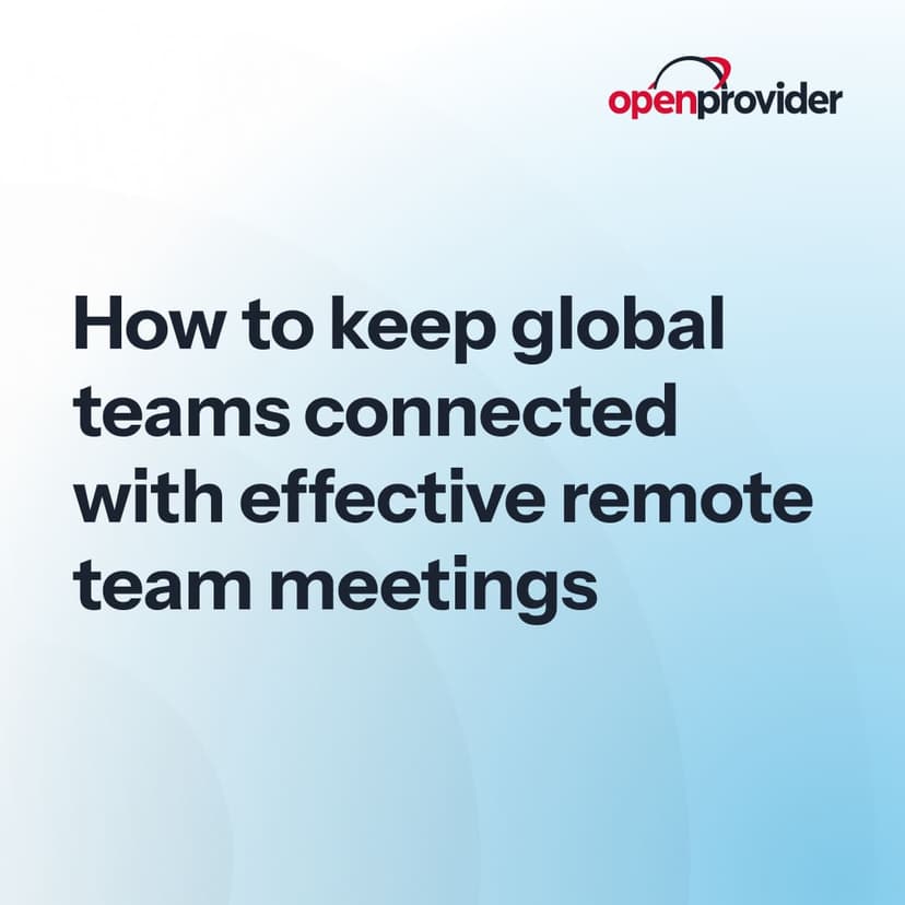 Effective remote team meetings