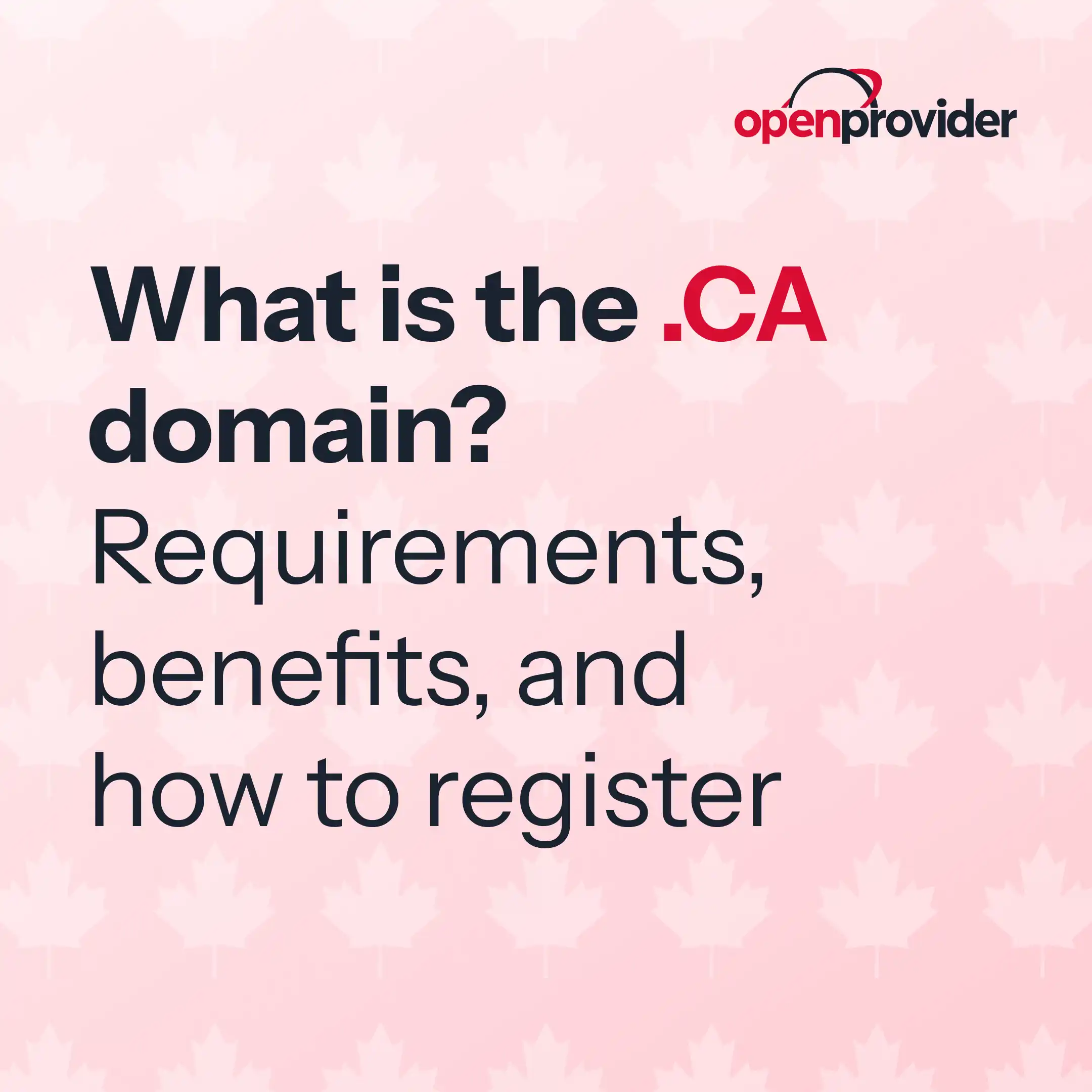 What is the .CA domain? Requirements, benefits, and how to register