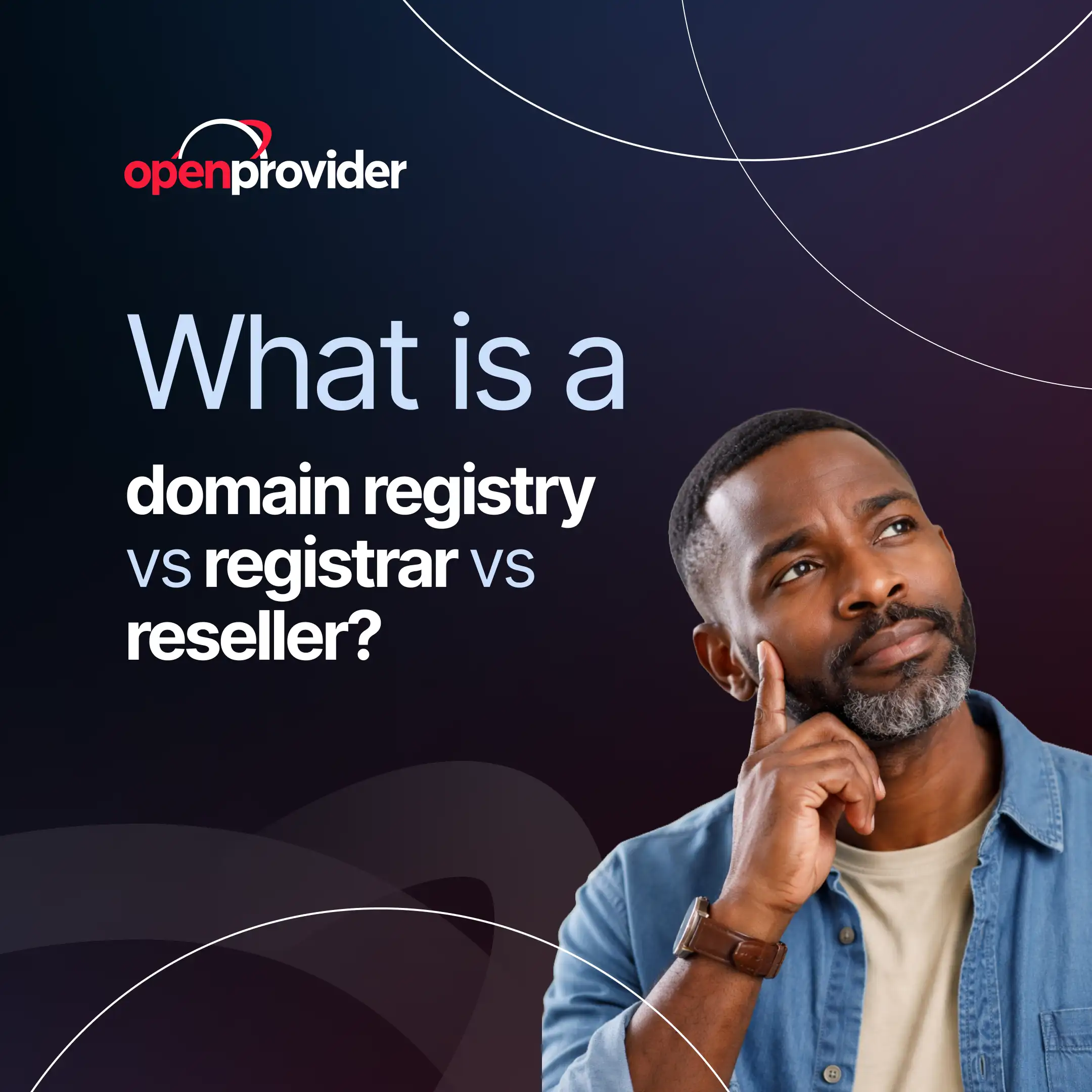 What is a domain registry vs registrar vs reseller?